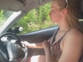 Flashing My Tits While Driving