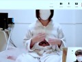 彼女に遠隔で指示を出して絶頂させた。Japanese hentai movie.