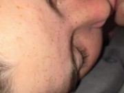 Stepsister gives goodnight blowjob *cumshot to the face*