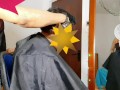 (1)Mistress hair cut and peeplay(Ladyසැලුන් ගිගින් කොණ්ඩය කපාගෙන වුනදෙය බලන්න.)