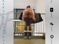 Sexy Ebony Girl Shaking Ass in Her College staircase #onlyfans