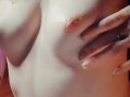 SENSUAL SOLO BOOB BATH MASSAGE. CUM ON MY TITS FOR ME😍