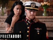 PURE TABOO Lonely Widow Dana Vespoli Wants Stepson To Wear Gone Husband Military Uniform & Fuck Her