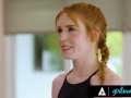 GIRLSWAY - Big Naturals Masseuse Octavia Red Wanna Taste Petite Redhead Madi Collins' Oiled Body