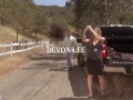 Big Boobed Blonde Devon Lee Bends Over For Outdoors Doggystyle Slamming