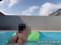 Xxx 18 Morena com tesao se exibindo na piscina