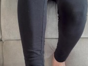 I jerk him off with my small tits to receive his cum on my chest