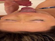 SQUIRT ON HER MOUTH | He CUM TWICE AND PISS ON his FACE | FACE SITTING