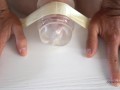 Clear Fleshlight FUCK and Loud Moaning
