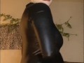 Cum with me leather bodysuit GFE joi cum together
