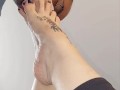 POV. He loves my sweaty, dirty, smelly feet immediately out of my shoes.