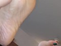 POV. He loves my sweaty, dirty, smelly feet immediately out of my shoes.