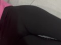 he comes to cum on my leggings and leaves