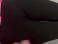 he comes to cum on my leggings and leaves