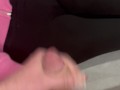 he comes to cum on my leggings and leaves