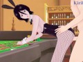 Rukia Kuchiki (Bunny Girl ver.) and I have intense sex in the casino. - BLEACH Hentai