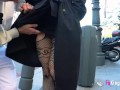 Nelia Estrada shows her skills for outdoor exhibitionism and gets a BIG COCK in return