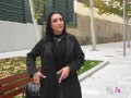 Nelia Estrada shows her skills for outdoor exhibitionism and gets a BIG COCK in return