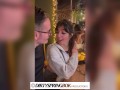Aaliyah Yasin gets fingered at the busy restaurant