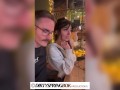 Aaliyah Yasin gets fingered at the busy restaurant