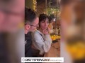 Aaliyah Yasin gets fingered at the busy restaurant