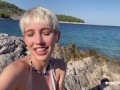 Ersties - Adorable Annika Plays With Herself On A Hot Beach In Croatia