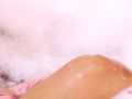 Beautiful Teen girl student is amazing in water