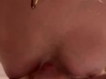 emo slut gives footjob in swimsuit
