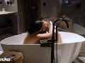 My gf and I shared a romantic bath that quickly turned into passionate sex