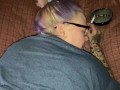 Smoking bbw takes cock doggystyle for a juicy creampie