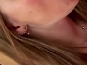 chubby blonde babe oral sex play