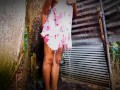 Asian Village Girl Outdoor Showering - නානවා හොරෙන් වීඩියෝ කරලා