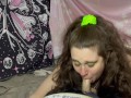 Amateur Wife Gives Hot Footjob And Blowjob Swallows Cum