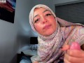 Hijabi Aaliyah shows off her lingerie and gets a massive facial