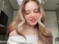 Cute 18 yo cat girl try her FIRST ANAL play! Cream from her pussy