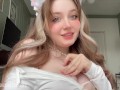 Cute 18 yo cat girl try her FIRST ANAL play! Cream from her pussy