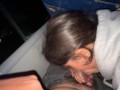 I suck an unknown passenger on a real bus and he cums in my mouth