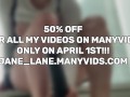 HUGE FOOLS DAY SALE ON MY MANY VIDS! 50% OFF FOR ALL VIDEOS!!