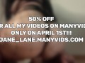HUGE FOOLS DAY SALE ON MY MANY VIDS! 50% OFF FOR ALL VIDEOS!!