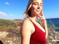 Ersties - Heißer Solo Quickie mit Blick auf das Meer