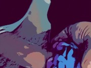 Alien pussy drains cartoon cock