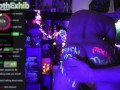 Goth girl's raver Livestream ends in intense Fuck Machine Orgasms!!