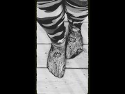 Lace Socks Teasing Outdoors (Vintage)