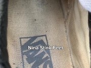 POV: Stinky Feet Fetish. Taking off the sweat Sneakers