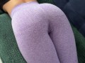 step sister try leggings and turns me on with her amazing ass