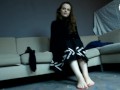 Amazing bare feet of a naughty girl! (foot teasing, barefoot tease, sexy feet, sexy soles and toes)