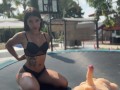 Fucking with my sex doll on the trampoline - Tantaly