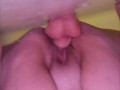Huge dildo inside me