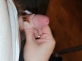 Long Nails Handjob for Small Cock with Thick Cumload