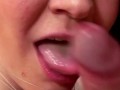 oral cock tapping in her mouth